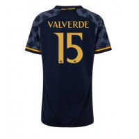 Dres Real Madrid Federico Valverde #15 Preč pre Ženy 2023-24 Krátky Rukáv